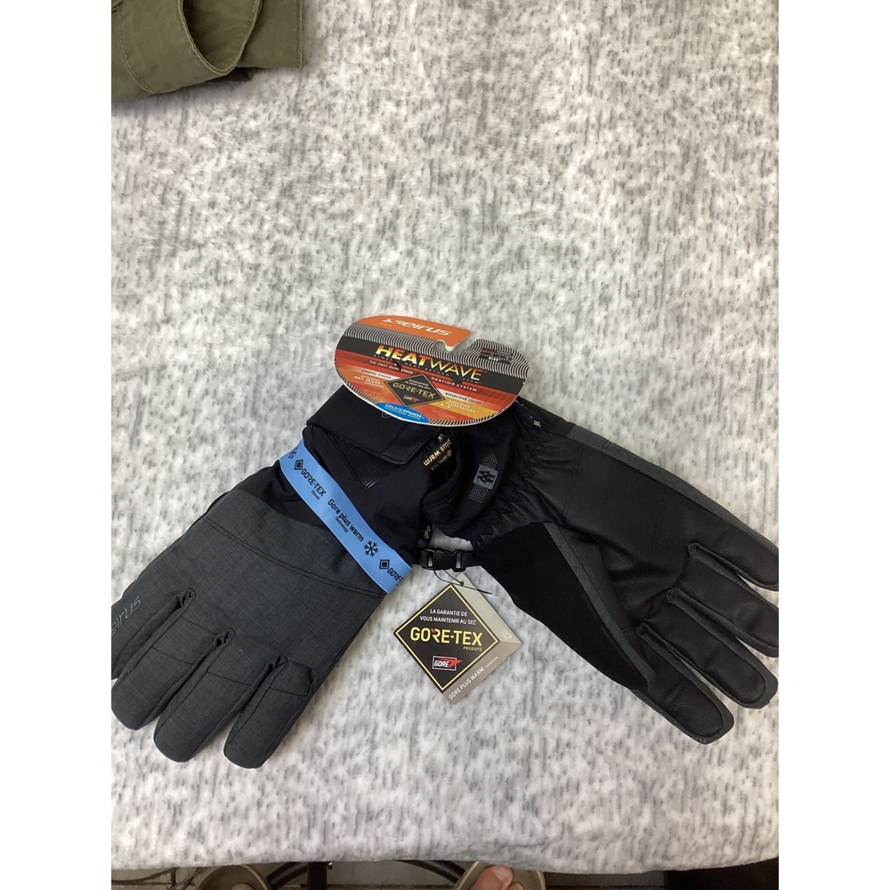 Seirus Heatwave Gore-Tex Rise Gloves Mens Small Steel Gray 1122 Waterproof Tech